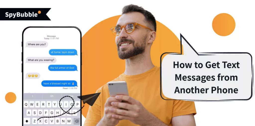 How to get text messages from another phone sent to mine?
