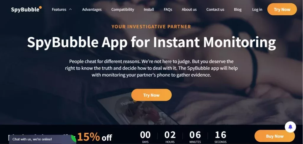SpyBubble for monitoring