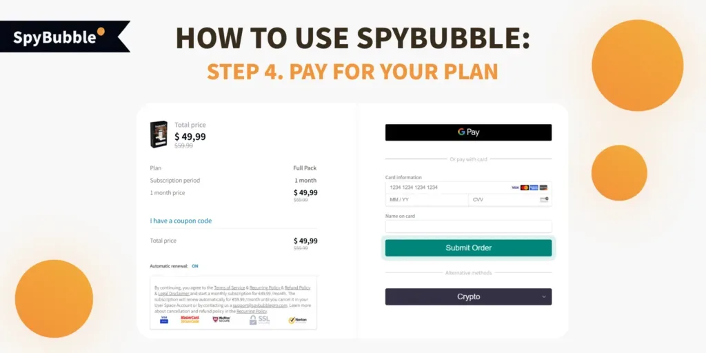 Step 4. Pay for your plan