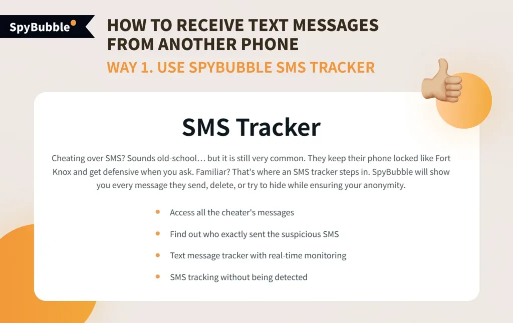Check messages from another phone using SpyBubble SMS tracker - explained by SpyBubble
